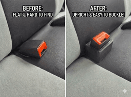 Рендер детайл на стабилизатор за закопчалка на колан