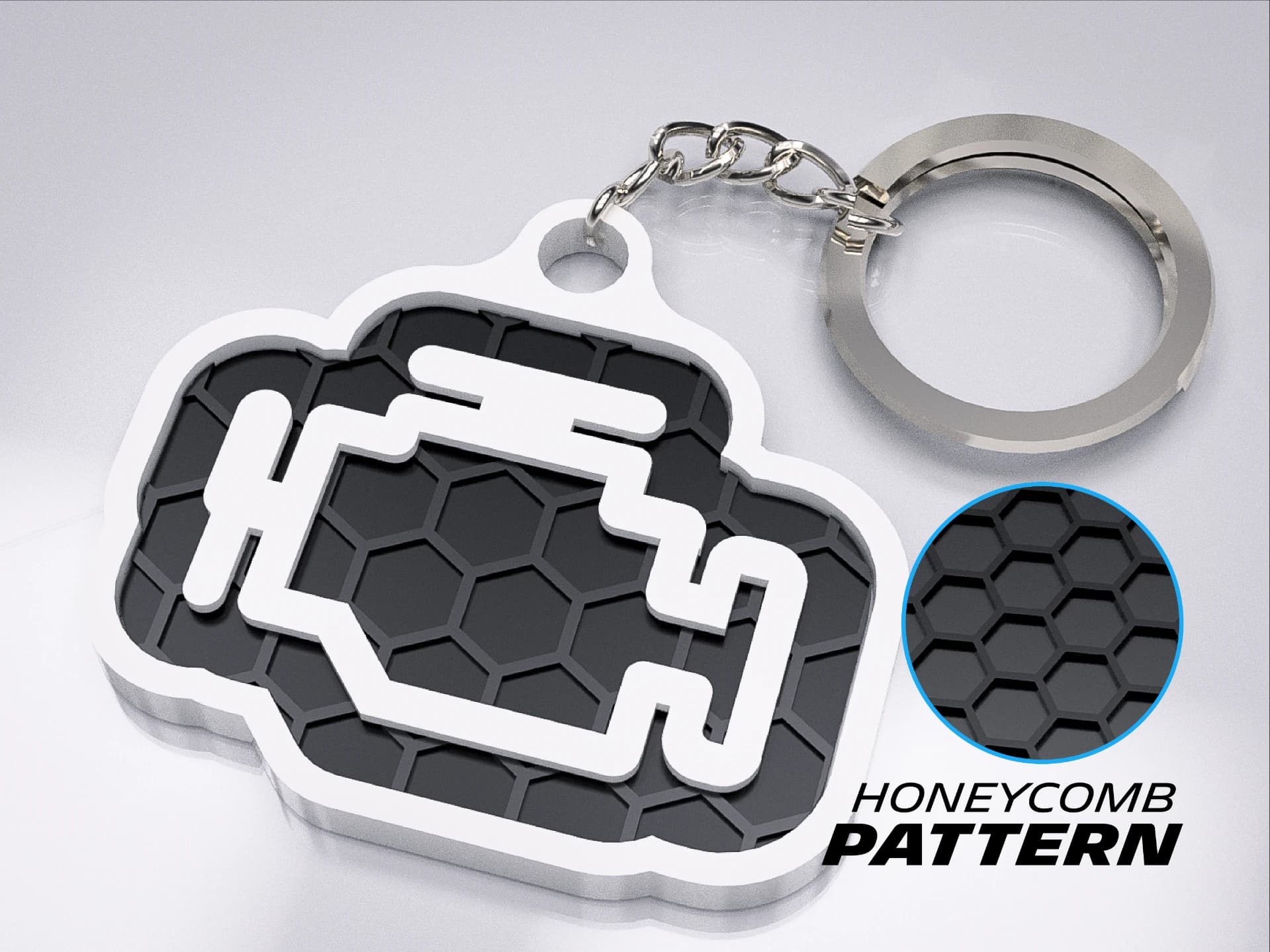 Check Engine Dashboard Icon ключодържател