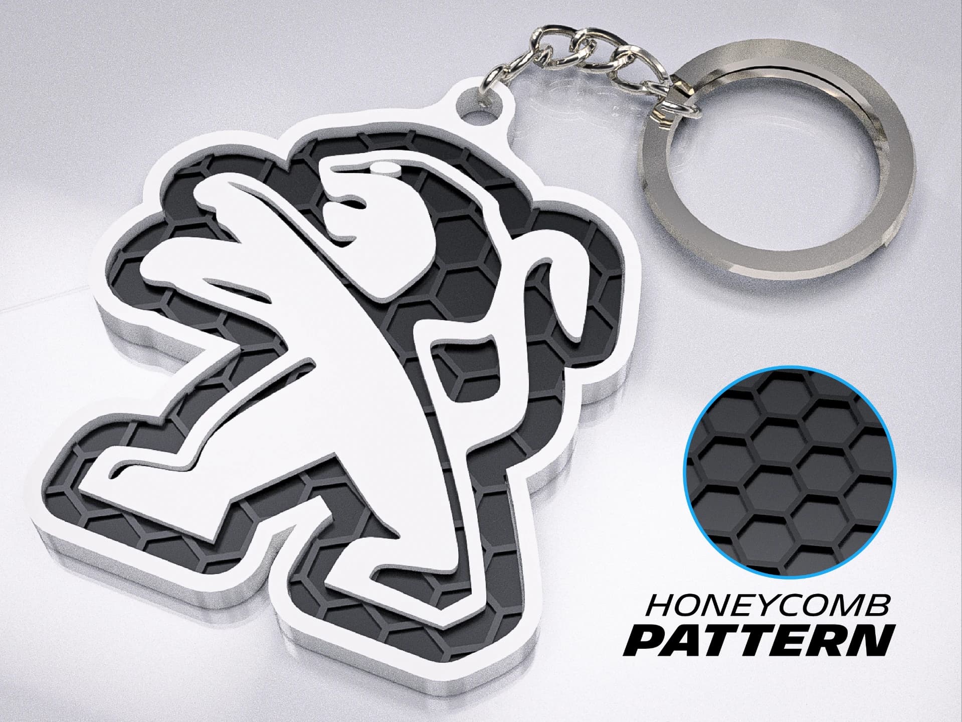 Peugeot ключодържател